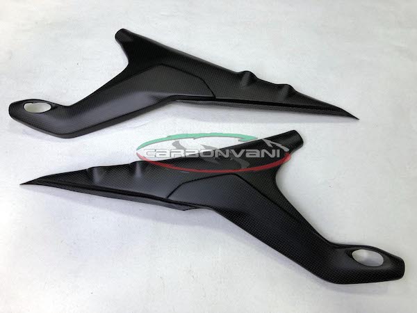 Carbonvani - Ducati Panigale V4 / S / R / Speciale Carbon Fiber Rear Subframe Covers (pair) Carbonvani - Ducati Panigale V4 / S / R / Speciale Carbon Fiber Rear Subframe Covers (pair)